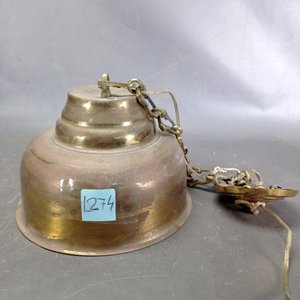 Colgante de Bronce con Cadena y Florón - Buen Estado - imagen 5