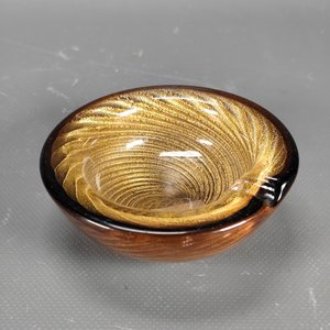 Cenicero de Cristal con Diseño Dorado Espiralado - imagen 6