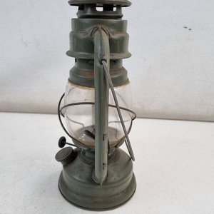 Antiguo Farol a Kerosene Sunlight Verde Militar con Mechas de Repuesto - imagen 3