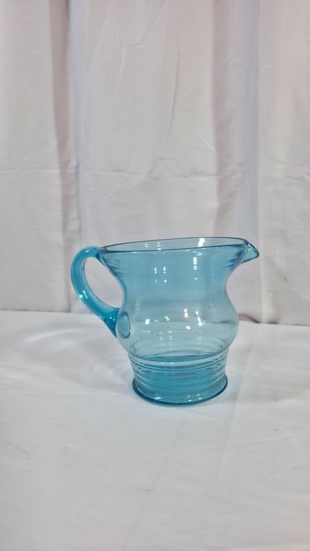Jarra de Vidrio Azul Transparente