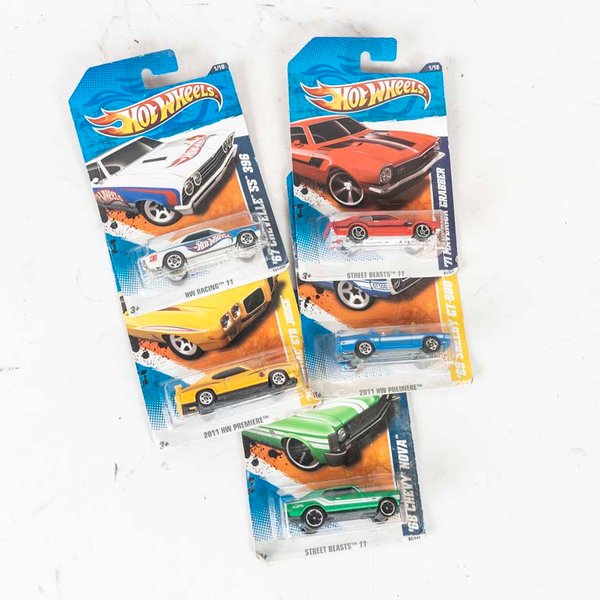 Colección 5 Autos Hot Wheels Originales