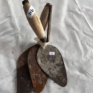 Lote de 3 Cucharas de Albañil con Mangos de Madera - imagen 2