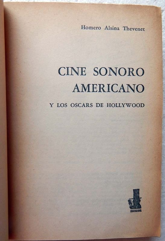 Libro de Cine Sonoro Americano y los Oscars de Hollywood - imagen 2