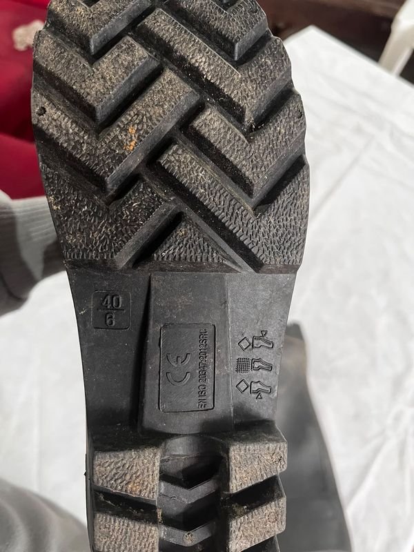 Botas de Goma Negras Talle 40/41