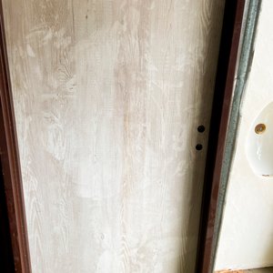 Una puerta interior mdf color blanco marco chapa con detalle 203 x 75 cm - imagen 4