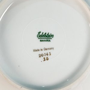 Juego de Porcelana Bavaria Edelstein: Salsera y Ensaladera con Hojas y Espigas - imagen 4