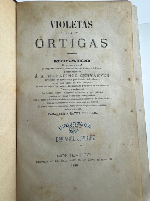 VIOLETAS Y ORTIGAS MOSAICO EN PROSA Y VERSO - Arte y Decoración - imagen 3