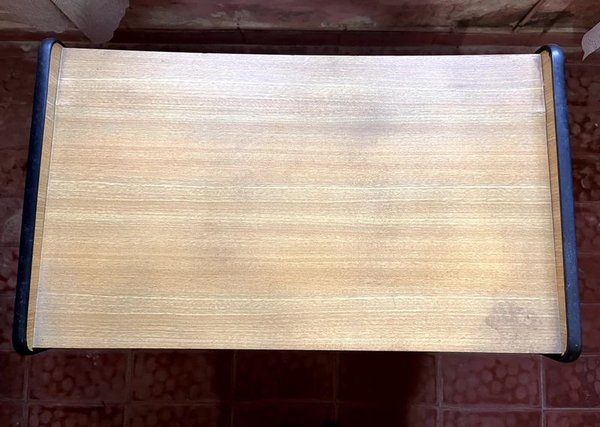 Escritorio Madera Laminada en Tono Claro con Cantos de Goma Negros con Dos Cajones - imagen 2