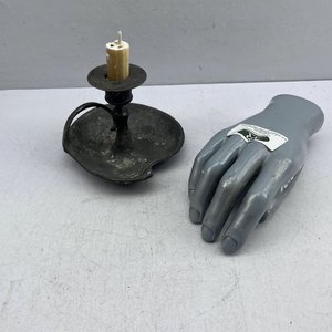 Candeleros de Peltre con Vela - imagen 5