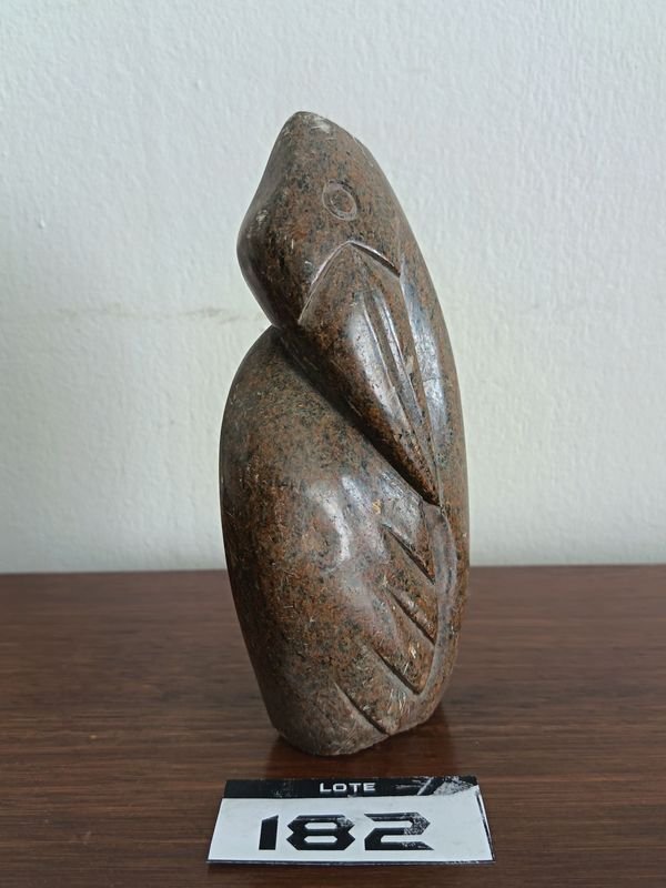Escultura de Ave Estilo Shona en Piedra Natural