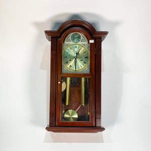 Reloj de Pared Moderno con Péndulo, Llave y Caja de Madera - imagen 1