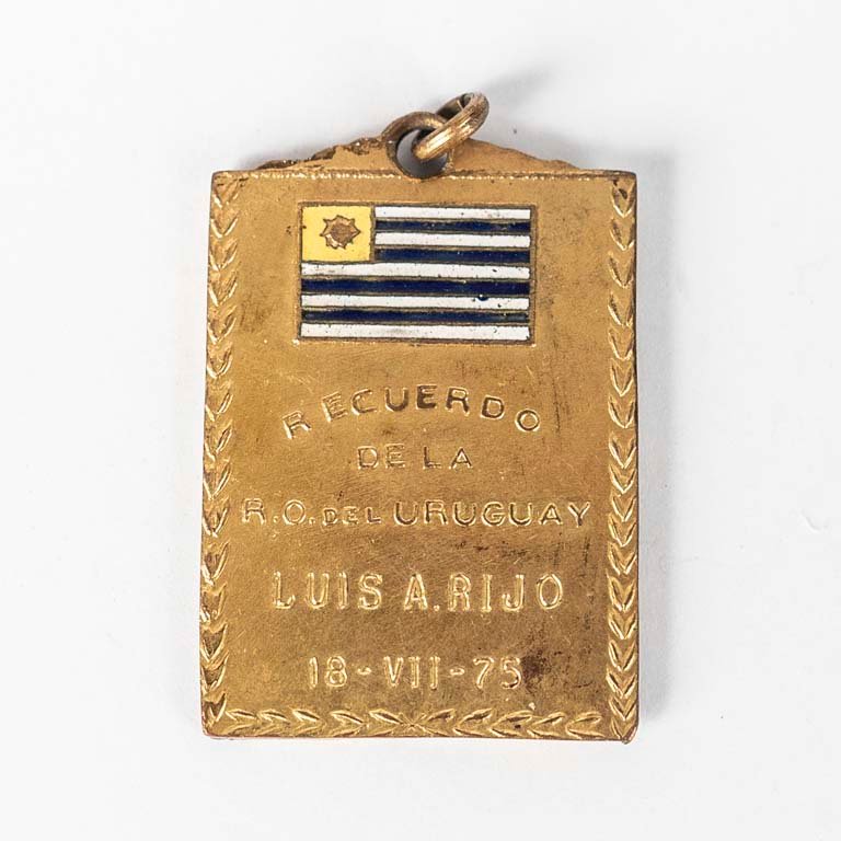 Medalla de bronce y esmalte de la República Oriental del Uruguay - imagen 2