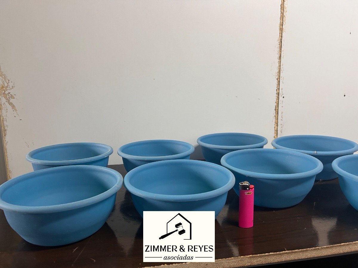 Lote de 8 Macetas Azules Nuevas