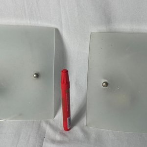 Par de Apliques de Luz de Vidrio Esmaltado - imagen 1