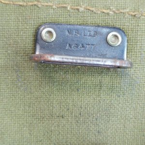Bolso de Lona Militar Antigás Británico 2GM - Medidas 14x20cm - imagen 10