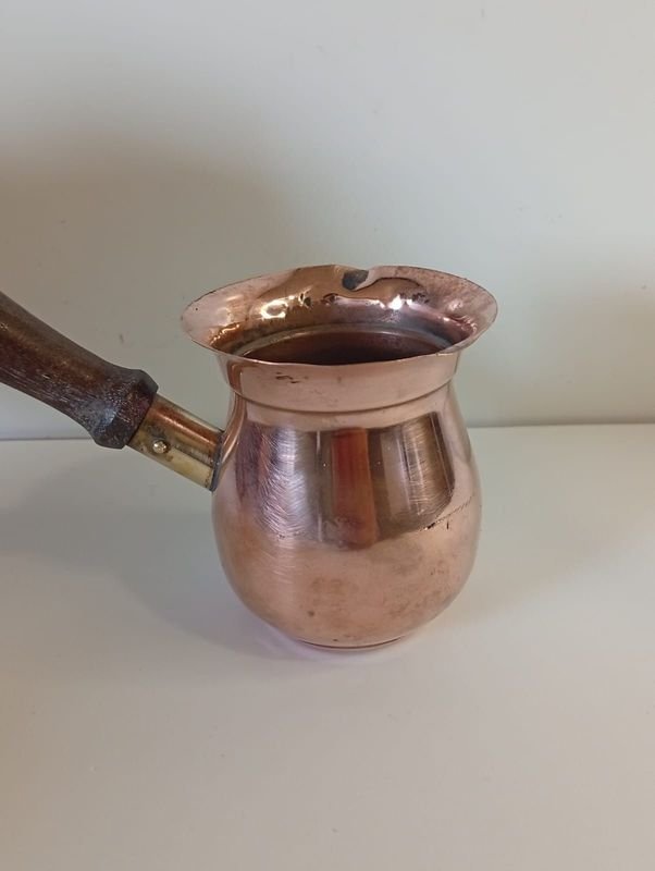 Cafetera Turca en Cobre Pulido - Raridad para Coleccionistas - imagen 2