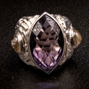 Lote anterior: Anillo de Plata 950 con Amatista y Cuarzo Rutilo