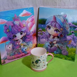 Lote anterior: Set de 2 Cuadros Decorativos "Arte Diamante" con Taza de Unicornio