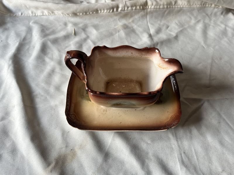 Salsera alemana de porcelana y cerámica - imagen 2