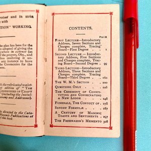 Manual de Masonería "The Lectures of the Three Degrees" - Edición Privada 1925 - imagen 3