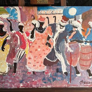 Lote anterior: Oleo sobre cartón entelado "Galloza" 50x65 cm