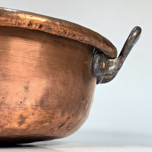 Tacho de Cobre Circular con Asas Laterales - 33 cm Diámetro - imagen 2