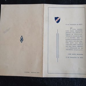 Díptico Conmemorativo "Canto a la Bandera" Club Nacional de Football 1933 - imagen 4