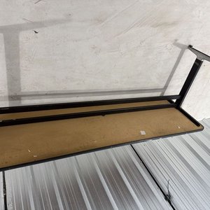 Mesa Rectangular Multiuso Estructura Metálica Tapa Imitación Madera - imagen 10