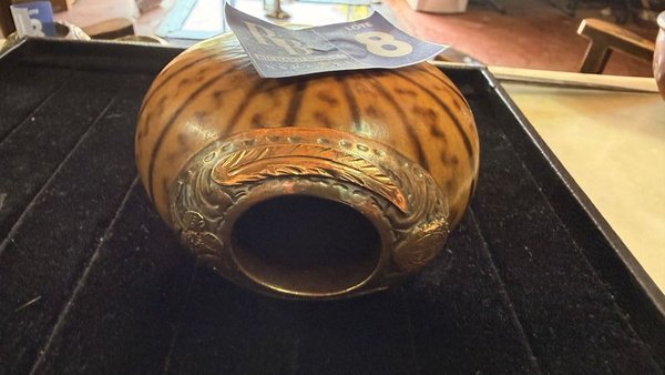 Mate Galleta Virola Plata y Oro - Vaso Decorativo - imagen 6