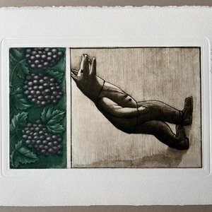Grabado "Sin Título" de Luis Alberto Solari - Edición 153/200 - imagen 2