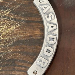 Tablas Rústicas de Madera para Asador con Inscripción "ASADOR" - imagen 2
