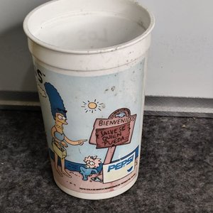 Vaso Coleccionable Los Simpson y Pepsi Años 90 - imagen 1