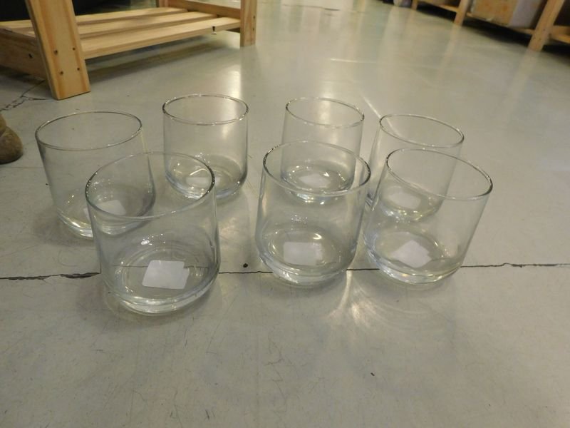 Juego de 6 vasos de vidrio