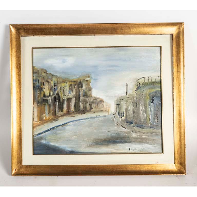 Lote siguiente: Óleo enmarcado "Calle" de Bianchini - Medidas: 48x58cm