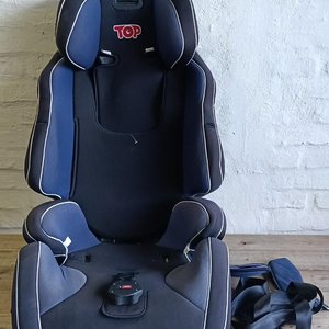Silla de Auto para Bebé Marca TOP Negra y Azul - imagen 3