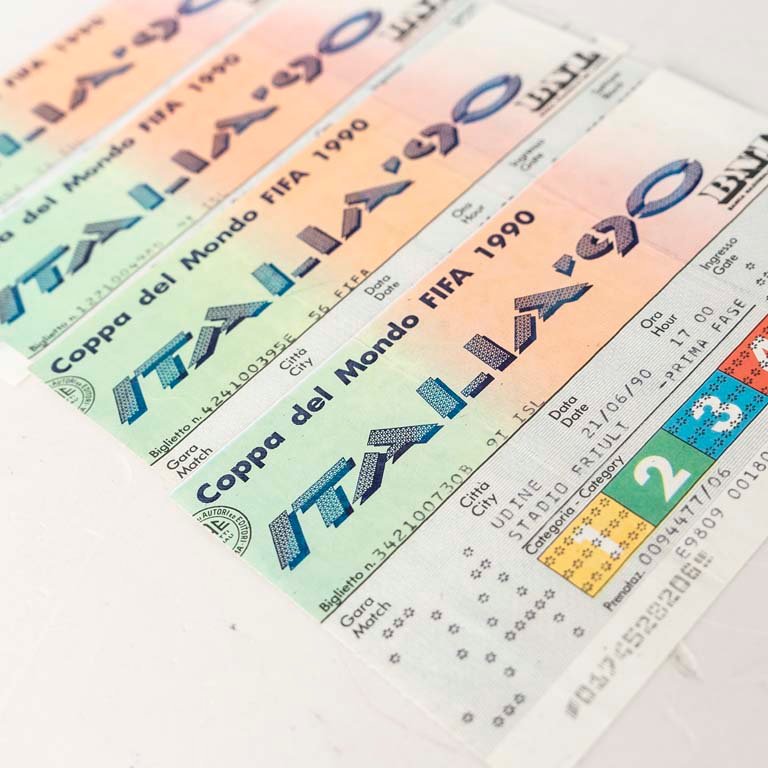 Entradas Mundial Italia 90: 4 tickets de primera fase y octavos de final - imagen 2