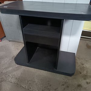 Rack de TV Negro con Estantes y Cajón - imagen 5
