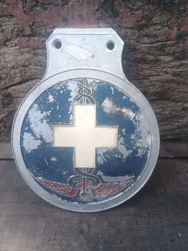 Insignia Antigua de Médico para Matrícula de Automóvil - Casa Tammaro Uruguay