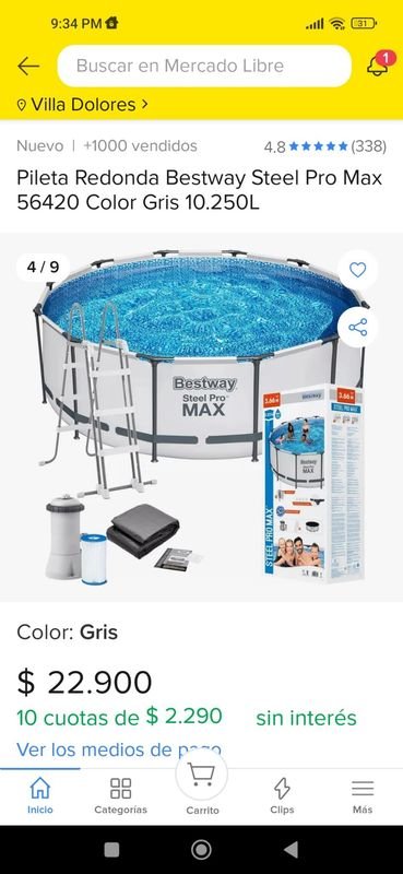Piscina INTEX Steel max pro - Accesorios para Vehículos - imagen 3