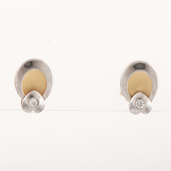 Par de Tornillos de Oro 18k con Brillantes - imagen 1