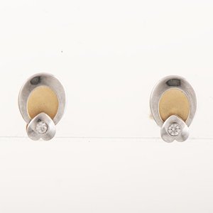 Par de Tornillos de Oro 18k con Brillantes - imagen 1