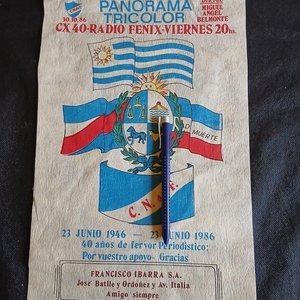 Banderín "Panorama Tricolor" 40 Años Periodismo Miguel Ángel Belmonte 1946-1986 - imagen 2