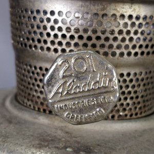 Base de Lámpara a Queroseno Antigua Marca James - imagen 4