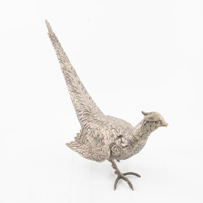 Figura de Faisán en Plata - 740gr - 34cm