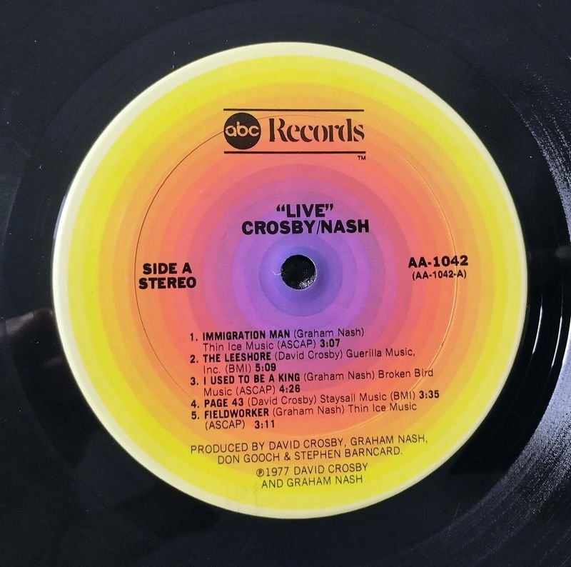 Vinilo de Crosby & Nash: 'Live' 1977 - imagen 6
