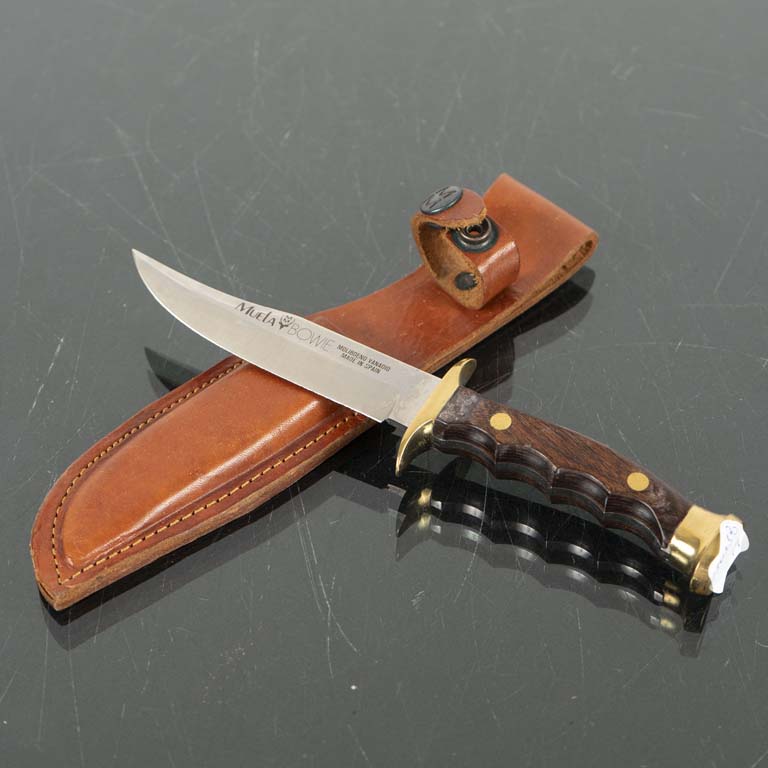 Lote anterior: Cuchillo Muela Bowie, excelente condición y vaina de cuero