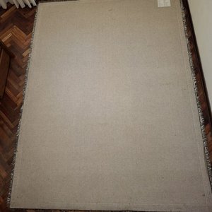 Alfombra Shaggy Grande Pelo Alto Jaspeada Gris 200x150 cm - imagen 4