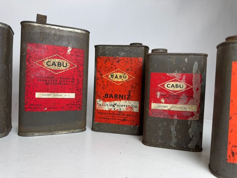 9 latas de lubricantes vacías para venta - imagen 3