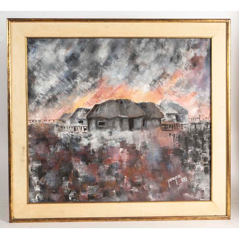 Óleo "Rancho" Piñeyrúa 86 - Pintura de Arte