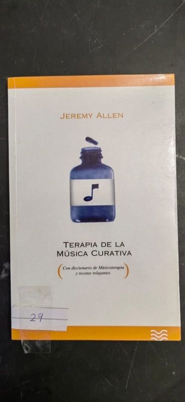 Terapia de la Música Curativa por Jeremy Allen - Libro Didáctico 2001 - imagen 1